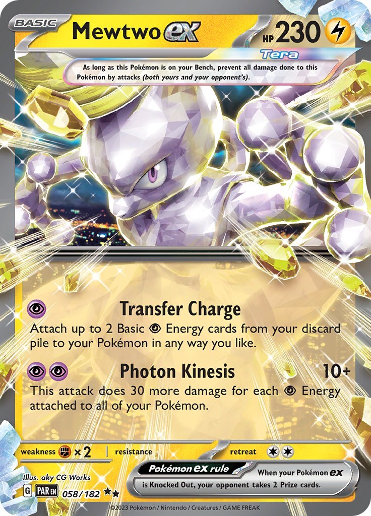 Mewtwo ex 058/182 Sv04: Paradox Rift Holo