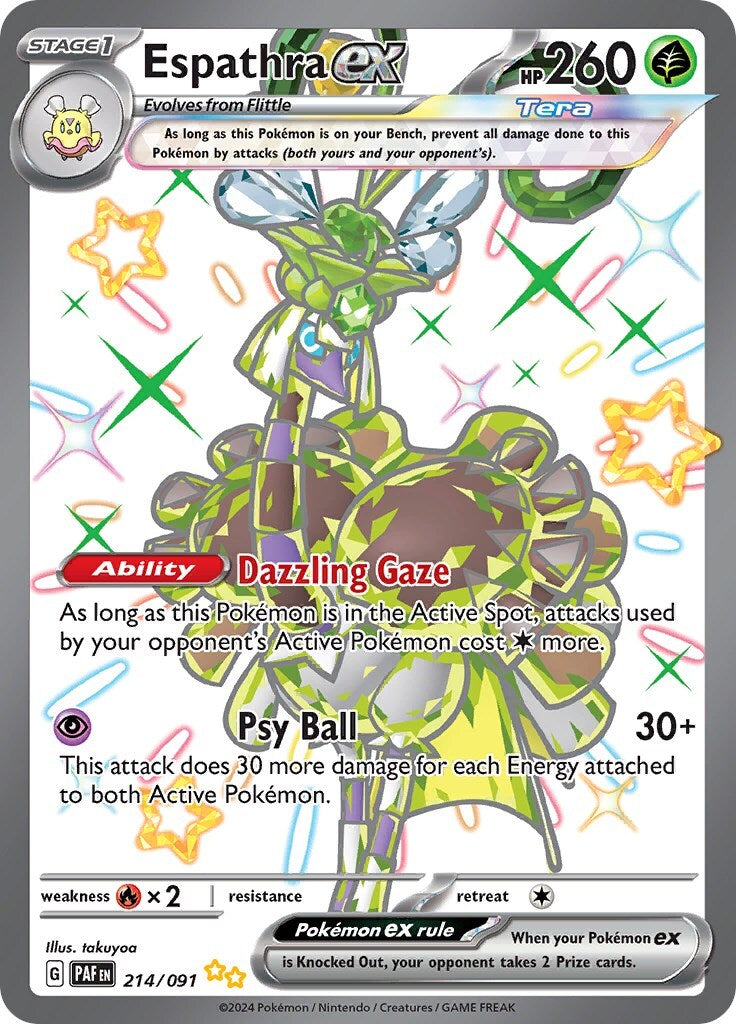 Espathra ex 214/091 Sv: Paldean Fates Holo