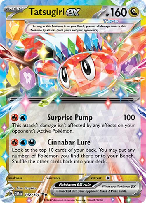 Tatsugiri ex 142/191 Sv08: Surging Sparks Holo