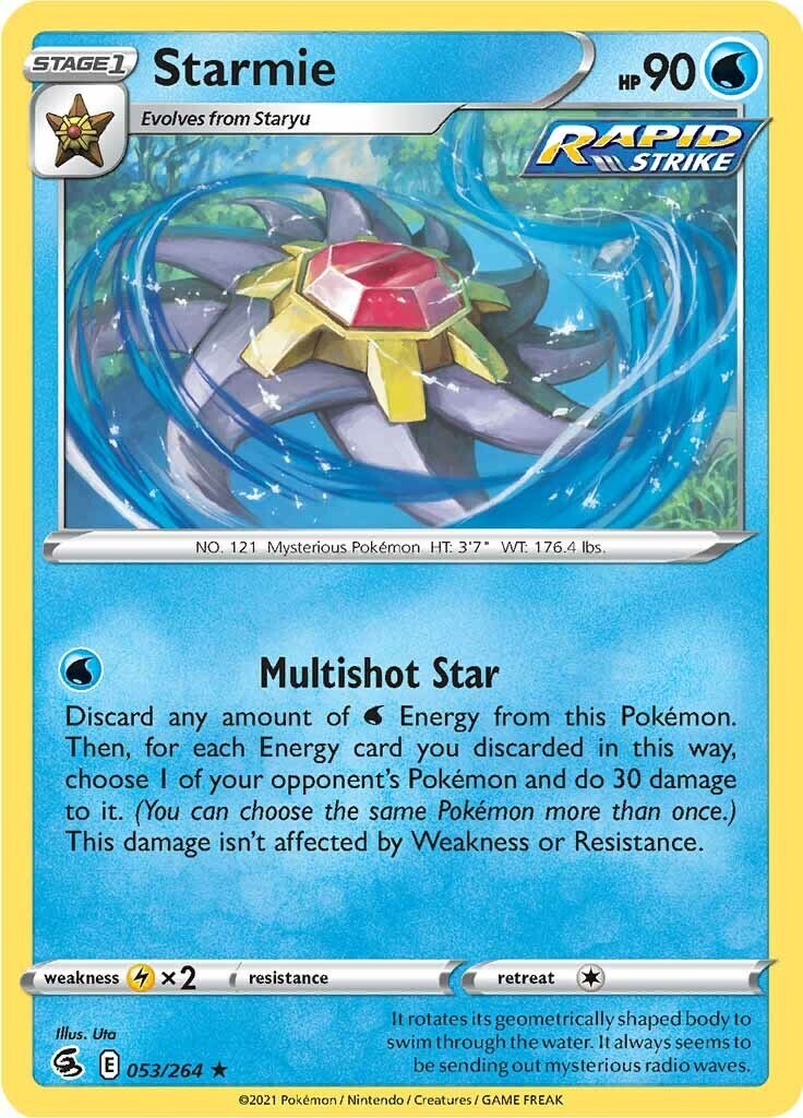 Starmie 053/264 Swsh08: Fusion Strike Holo