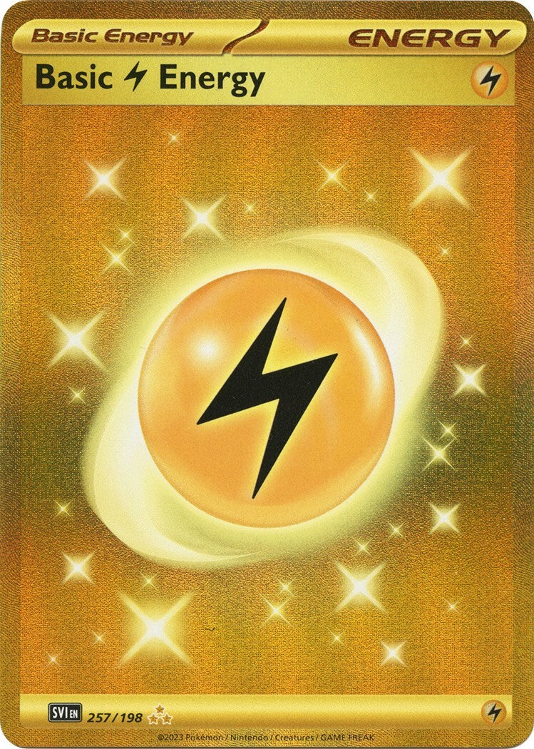 Basic Lightning Energy 257/198 Sv01: Scarlet & Violet Base Set Holo