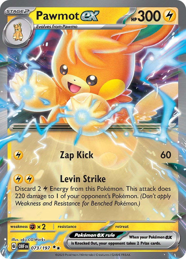 Pawmot ex 073/197 Sv03: Obsidian Flames Holo SEALED