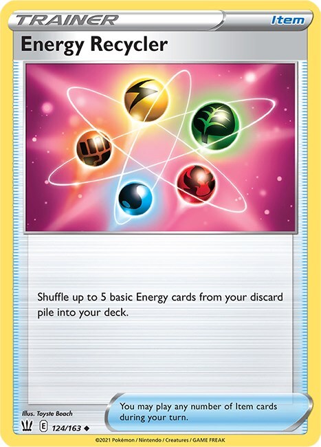 Energy Recycler 124/163 Swsh05: Battle Styles Reverse Holo
