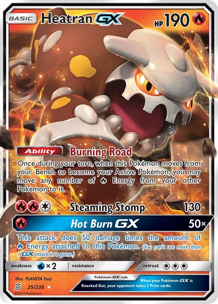 Heatran GX 25/236 Sm-Unified Minds Holo