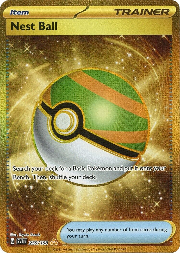 Pokémon TCG Nest Ball Scarlet & Violet Base Set 255/198 Holo Hyper Rare