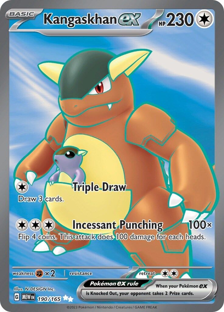 Kangaskhan ex 190/165 Sv: Scarlet & Violet 151 Holo