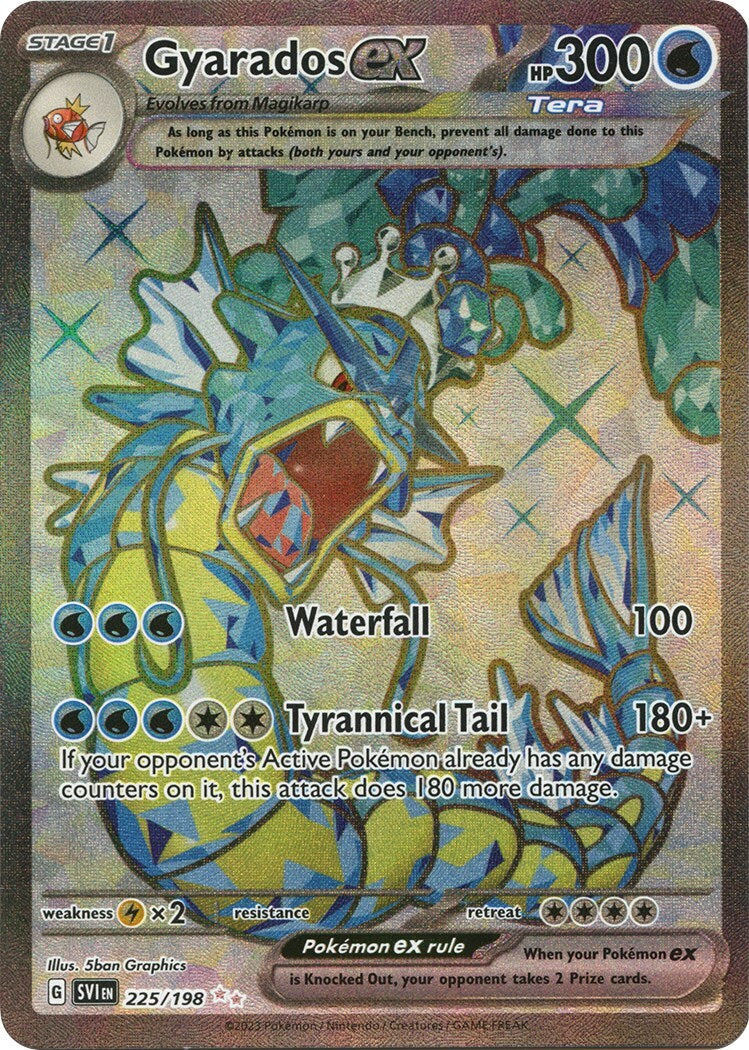 Gyarados ex 225/198 Sv01: Scarlet & Violet Base Set Holo