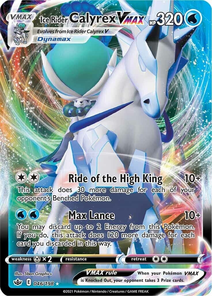 Ice Rider Calyrex VMAX 046/198 Swsh06: Sword & Shield - Chilling Reign Holo