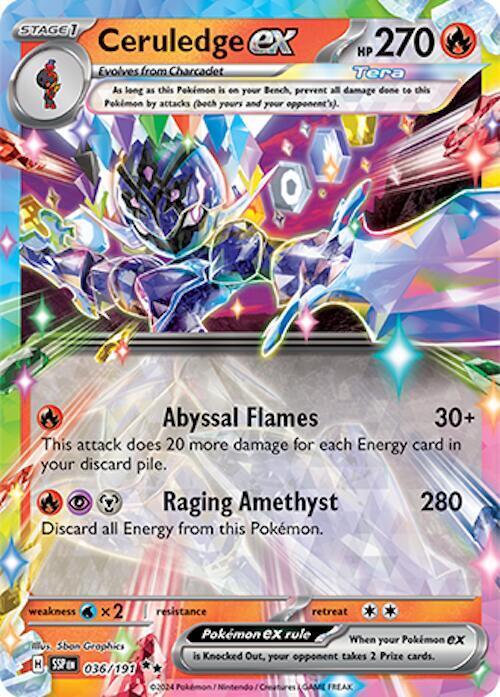 Ceruledge ex 036/191 Sv08: Surging Sparks Holo