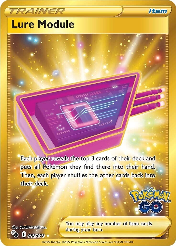 Pokémon TCG Lure Module Pokémon GO 088/078 Holo Secret Rare
