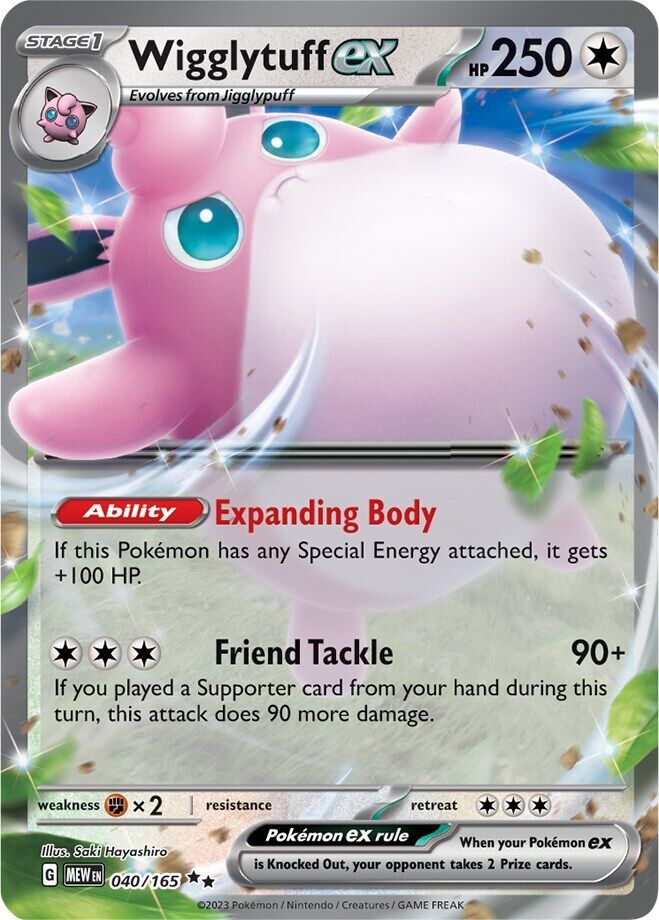 Wigglytuff ex 040/165 Sv: Scarlet & Violet 151 Holo