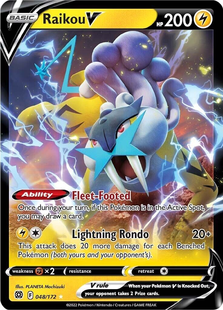 Raikou V 048/172 Swsh09: Brilliant Stars Holo