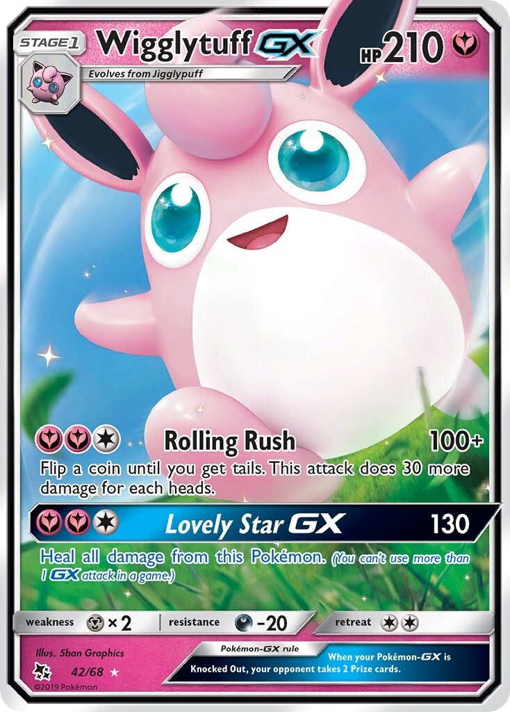 Wigglytuff GX 42/68 Hidden Fates Holo