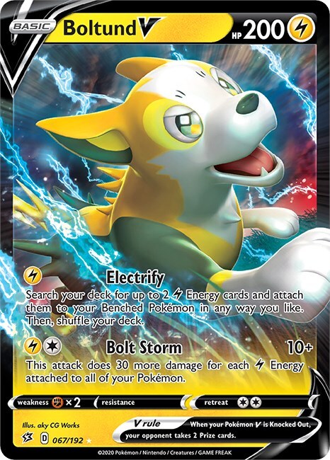 Boltund V 067/192 Swsh02: Rebel Clash Holo