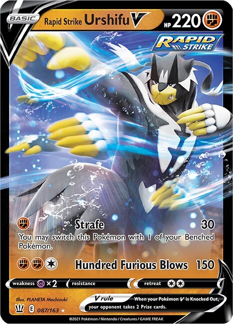 Rapid Strike Urshifu V 087/163 Swsh05: Battle Styles Holo