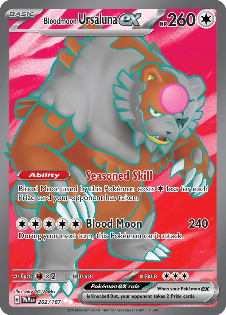 Bloodmoon Ursaluna ex 202/167 Sv06: Twilight Masquerade Holo