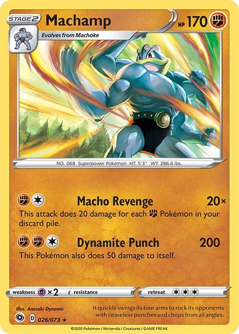 Machamp 26/73 Champions Path Holo