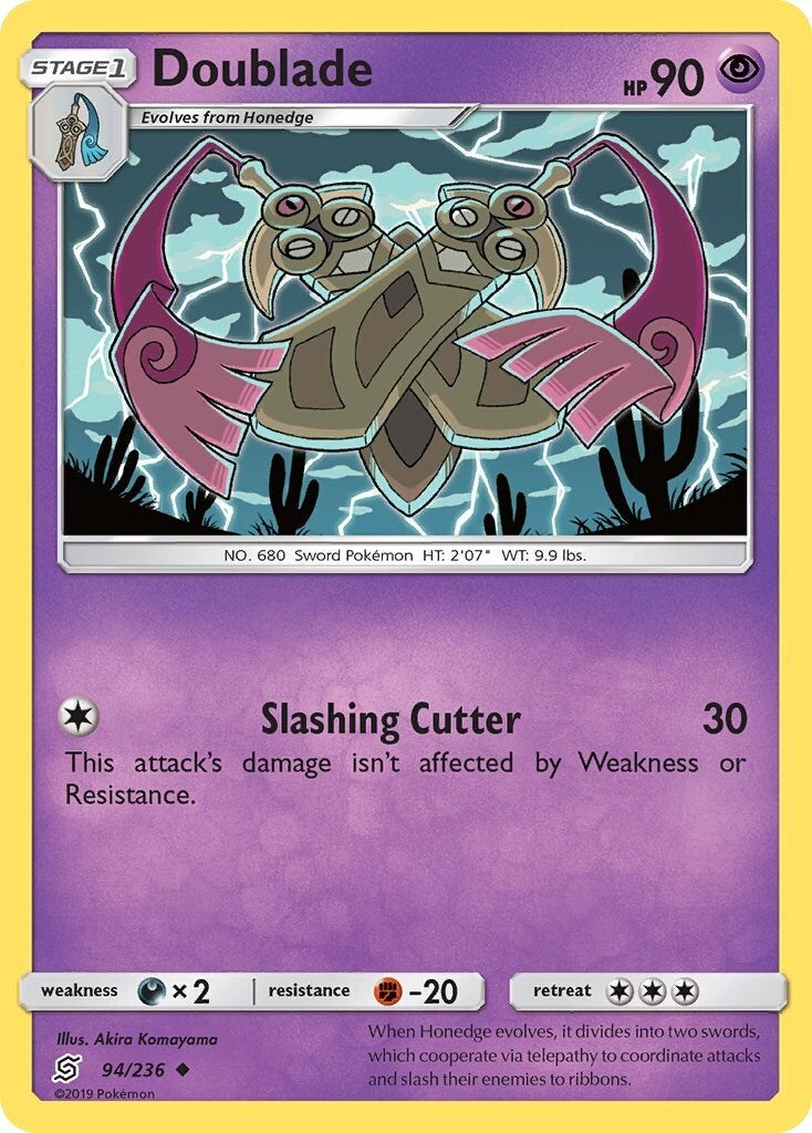 Doublade 94/236 Sm-Unified Minds Reverse Holo