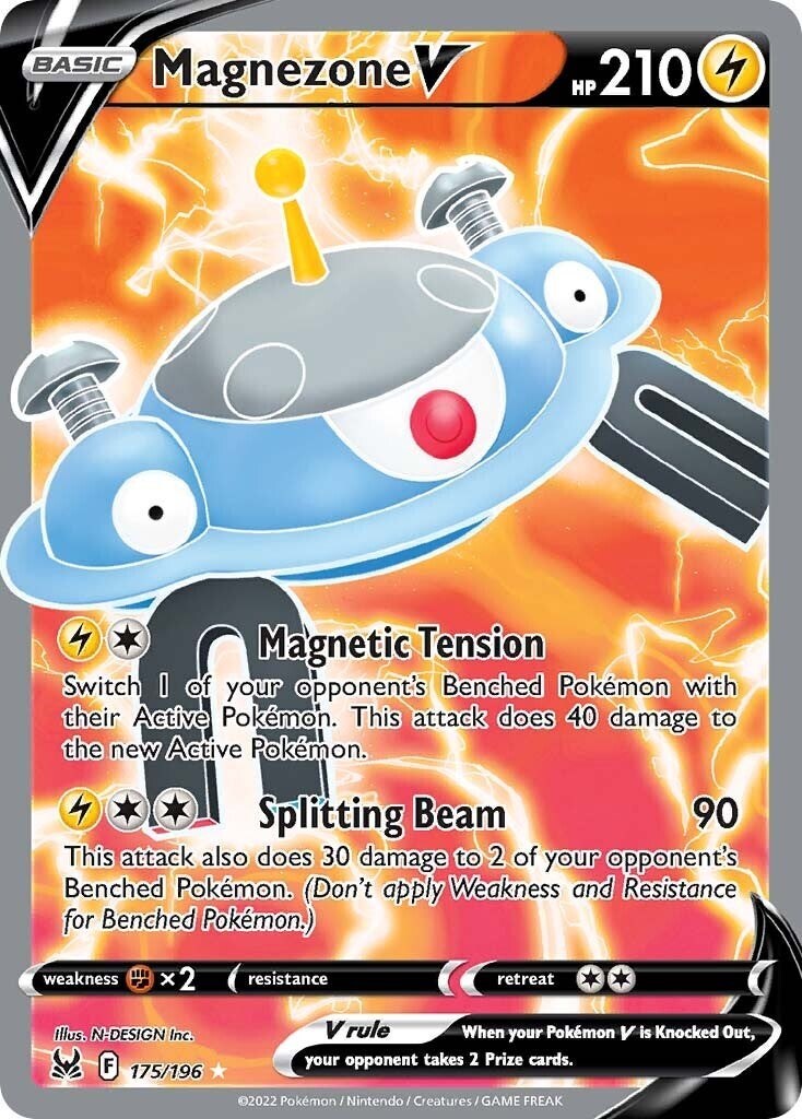 Magnezone V (Full Art) 175/196 Swsh11: Lost Origin Holo